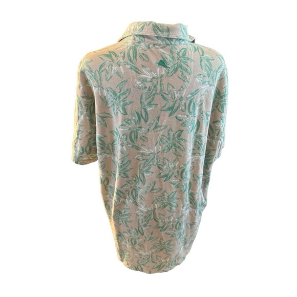 TOMMY BAHAMA‎ Vintage Relax Floral Button Polo Hawaiian Shirt Sz L Cotton - Picture 3 of 8